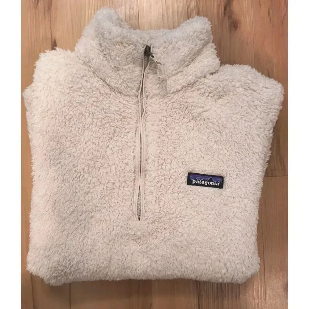 Patagonia Women's Los Gatos 1/4 Zip Pullover Fleece Birch White Size M Fall 2020 - Picture 5 of 7